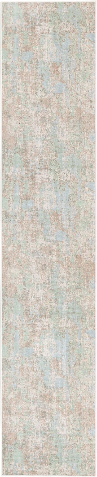Lagoon Oasis Collection Area Rug - Seagrass Runner Teal lifestyle 25