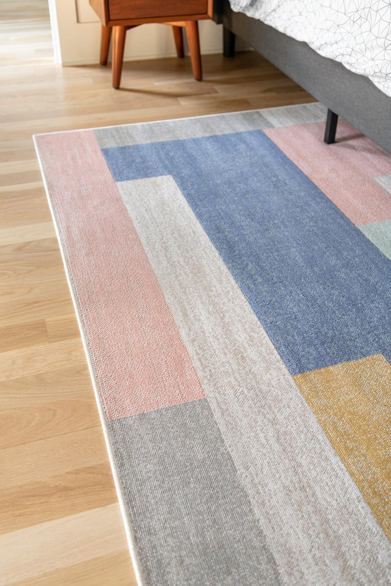 Lagoon Oasis Collection Area Rug - Driftwood Rectangle Multi lifestyle 5
