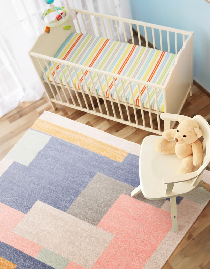 Lagoon Oasis Collection Area Rug - Driftwood Rectangle Multi lifestyle 6