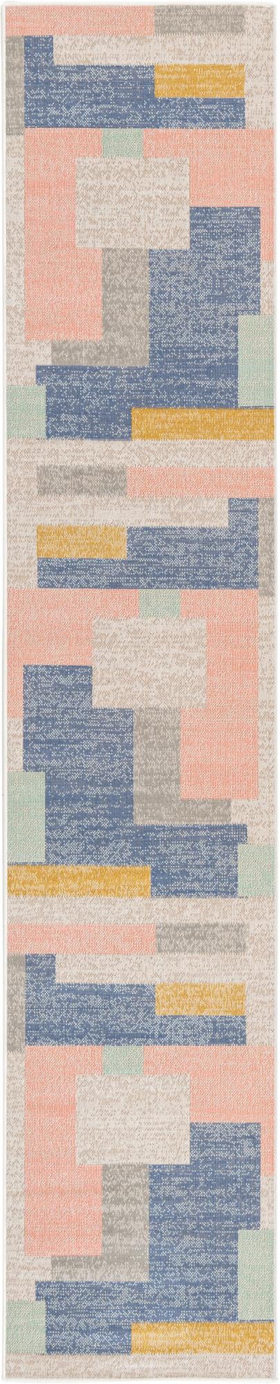 Lagoon Oasis Collection Area Rug - Driftwood Runner Multi lifestyle 20