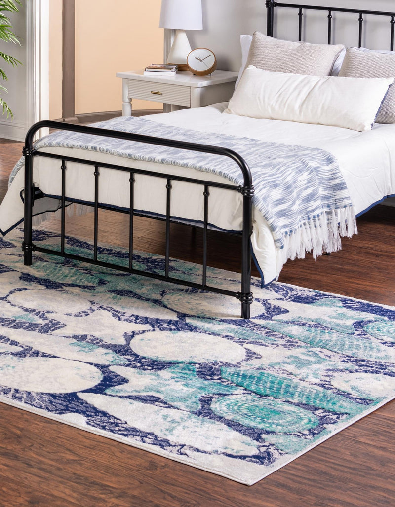 Atlantis Oasis Collection Area Rug - Tropicana Rectangle Blue lifestyle 3