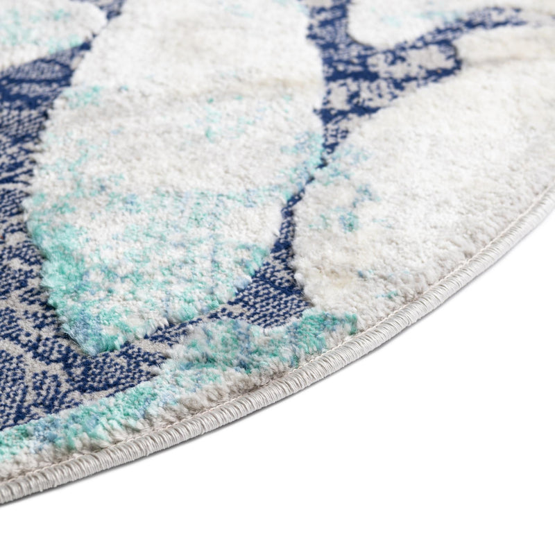 Atlantis Oasis Collection Area Rug - Tropicana Round Blue lifestyle 19