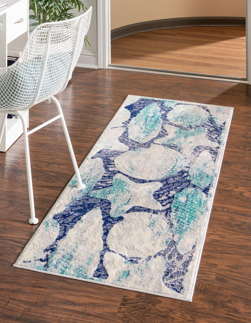Atlantis Oasis Collection Area Rug - Tropicana Runner Blue lifestyle 12