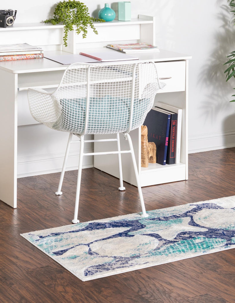Atlantis Oasis Collection Area Rug - Tropicana Runner Blue lifestyle 14