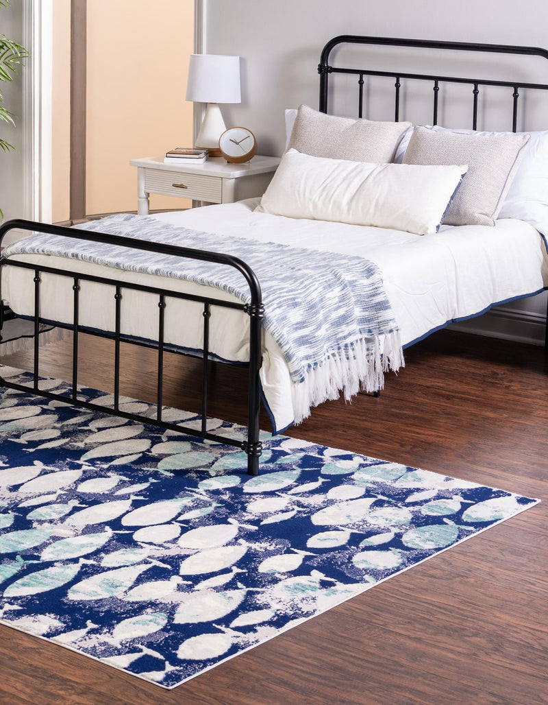 Atlantis Oasis Collection Area Rug - Lagoon Rectangle Blue lifestyle 3