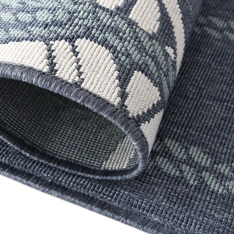 Seaside Haven Rugs Collection Area Rug - Harbor Rectangle Navy Blue lifestyle 5