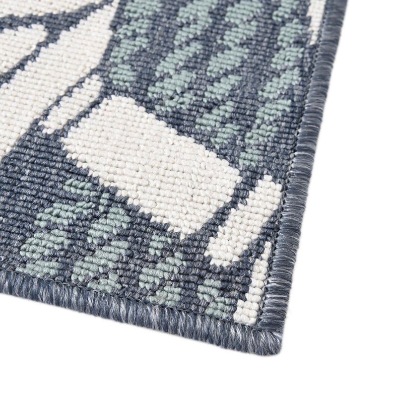 Seaside Haven Rugs Collection Area Rug - Harbor Rectangle Navy Blue lifestyle 6