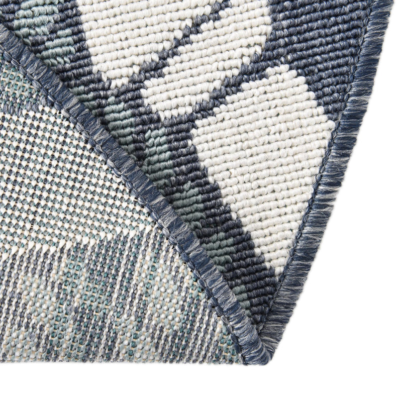 Seaside Haven Rugs Collection Area Rug - Harbor Round Navy Blue lifestyle 32