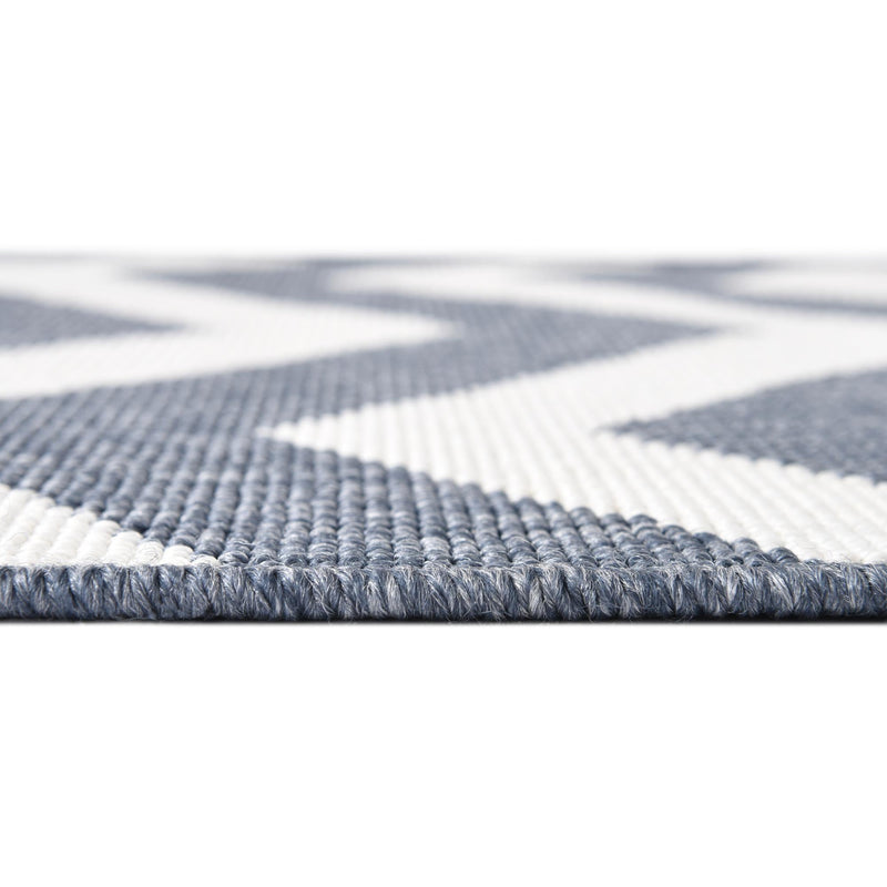 Seaside Haven Rugs Collection Area Rug - Seafarer Rectangle Navy Blue lifestyle 8