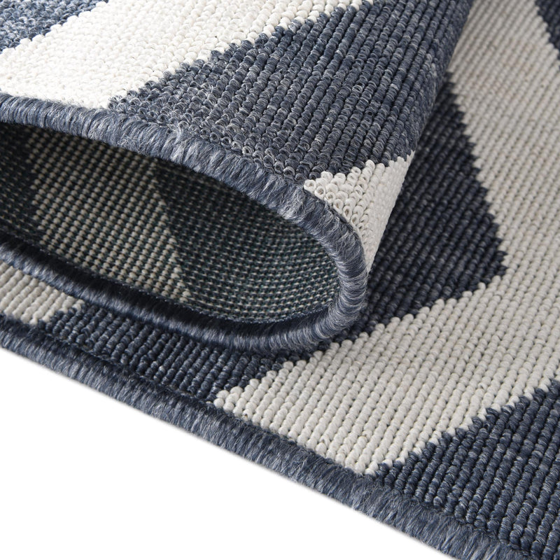 Seaside Haven Rugs Collection Area Rug - Seafarer Rectangle Navy Blue lifestyle 10