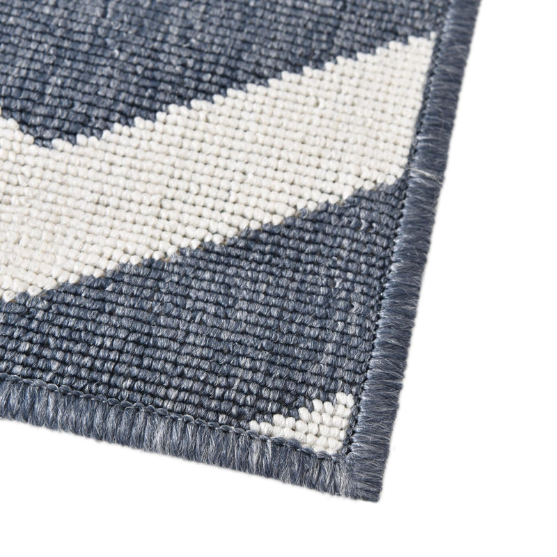 Seaside Haven Rugs Collection Area Rug - Seafarer Rectangle Navy Blue lifestyle 12
