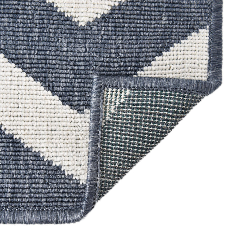 Seaside Haven Rugs Collection Area Rug - Seafarer Rectangle Navy Blue lifestyle 16