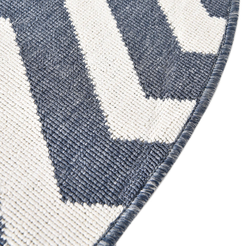 Seaside Haven Rugs Collection Area Rug - Seafarer Round Navy Blue lifestyle 42
