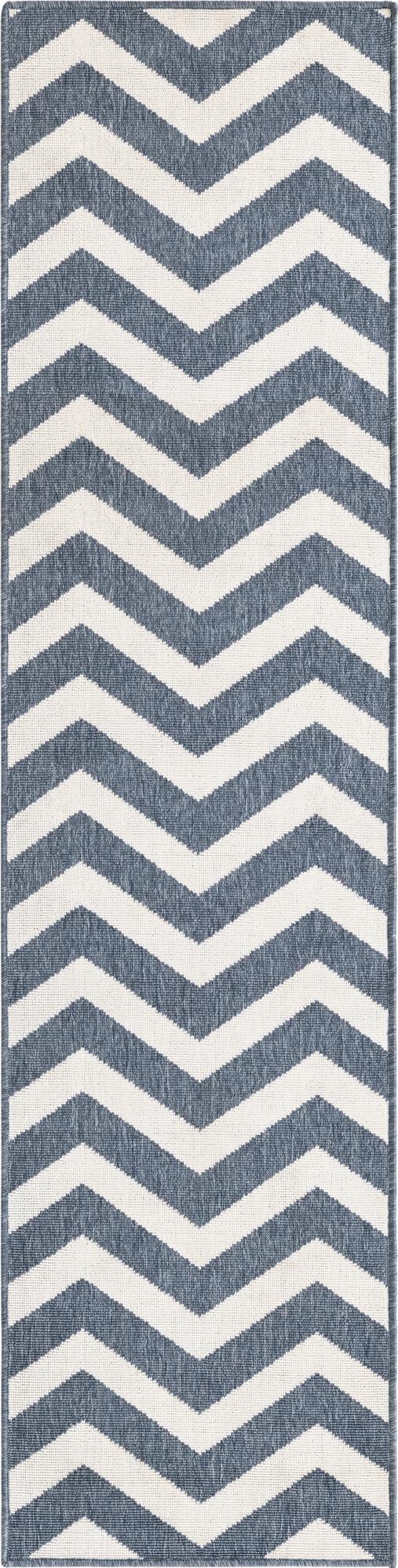 Seaside Haven Rugs Collection Area Rug - Seafarer Runner Navy Blue lifestyle 28