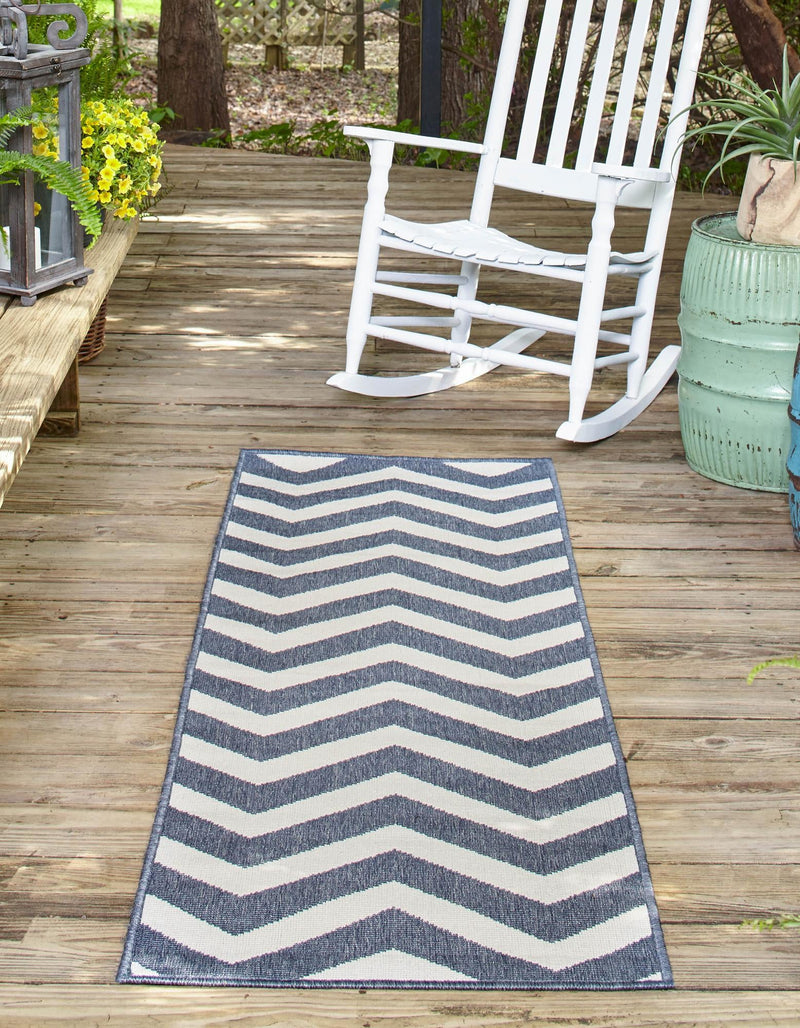 Seaside Haven Rugs Collection Area Rug - Seafarer Runner Navy Blue lifestyle 34