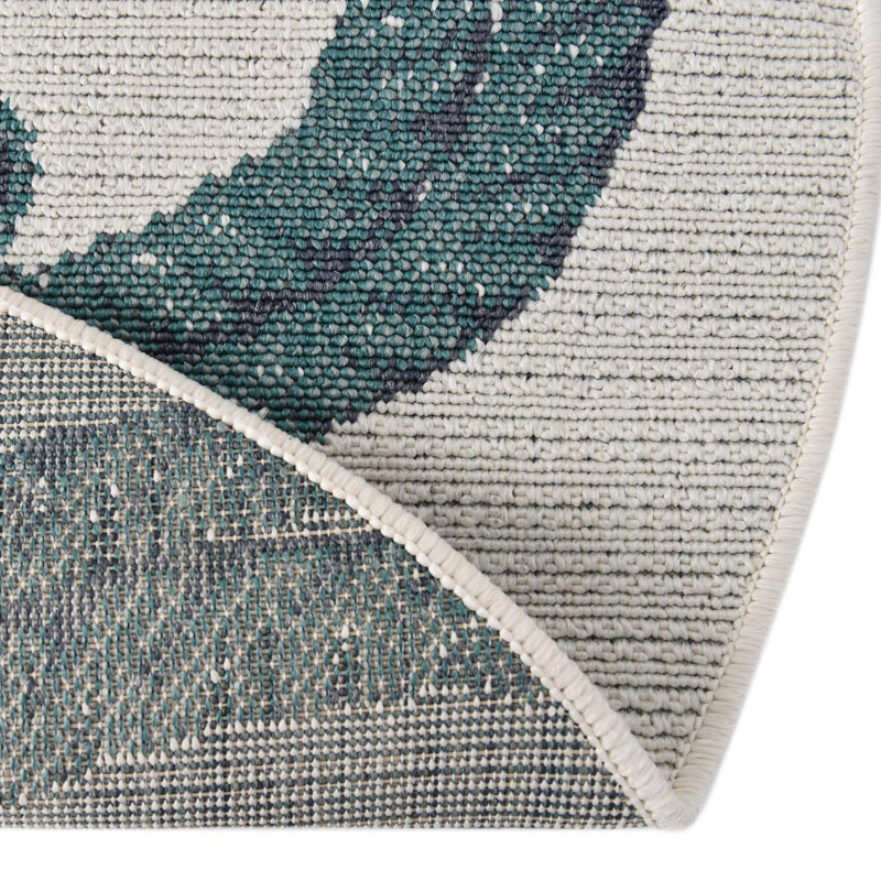 Seaside Haven Rugs Collection Area Rug - Boardwalk Round Ivory lifestyle 40
