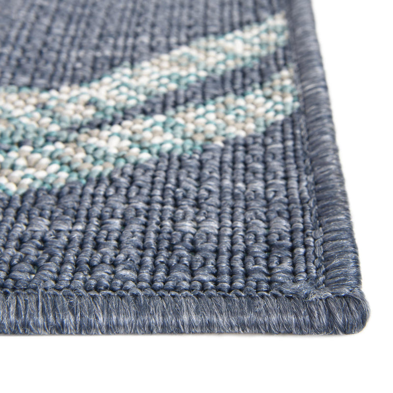 Seaside Haven Rugs Collection Area Rug - Boardwalk Runner Navy Blue lifestyle 34