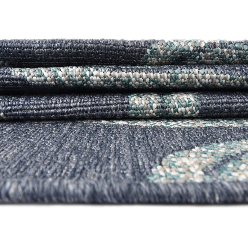Seaside Haven Rugs Collection Area Rug - Boardwalk Runner Navy Blue lifestyle 47