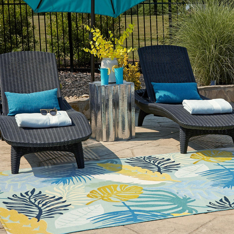 Garden Terrace Escape Collection Area Rug - Sunkiss Rectangle Multi lifestyle 10