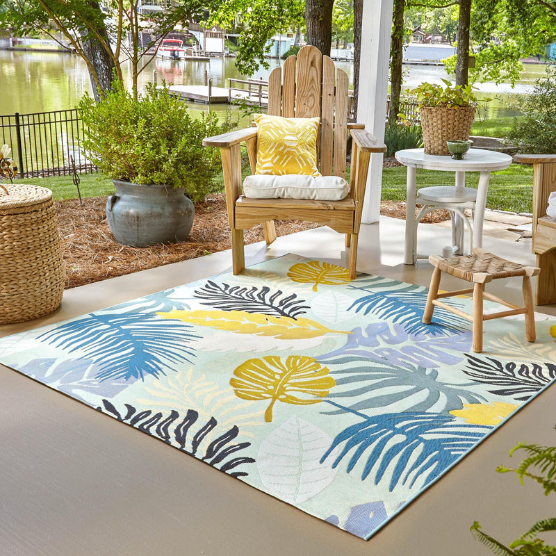 Garden Terrace Escape Collection Area Rug - Sunkiss Square Multi lifestyle 38
