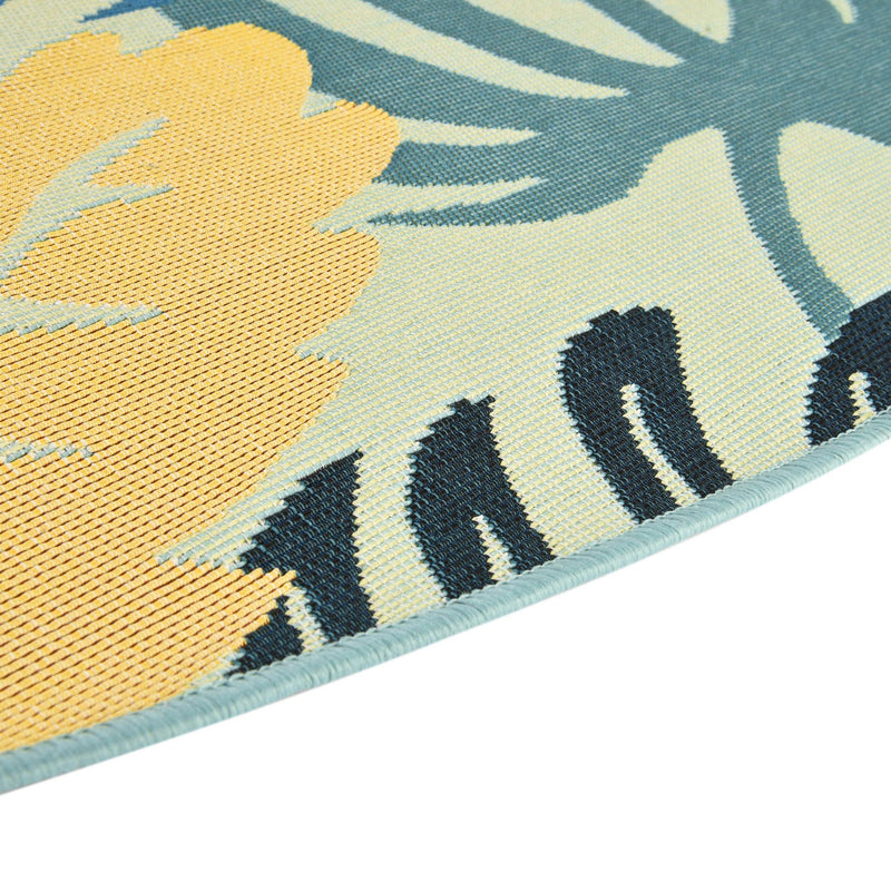 Garden Terrace Escape Collection Area Rug - Sunkiss Round Multi lifestyle 27