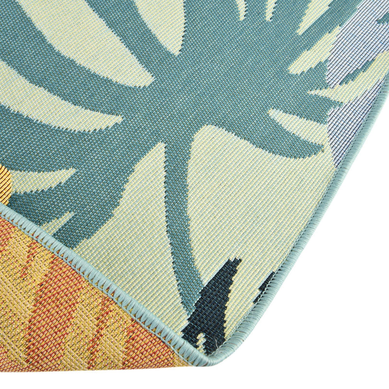 Garden Terrace Escape Collection Area Rug - Sunkiss Round Multi lifestyle 33
