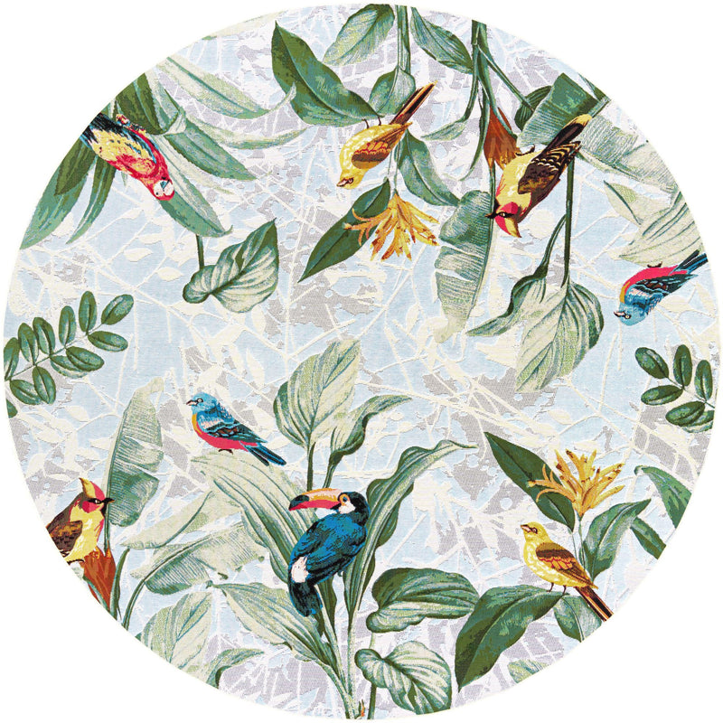 Garden Terrace Escape Collection Area Rug - Tropic Round Multi lifestyle 12