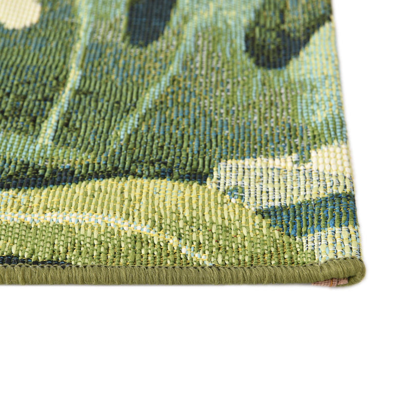 Garden Terrace Escape Collection Area Rug - Ivy Rectangle Green lifestyle 6