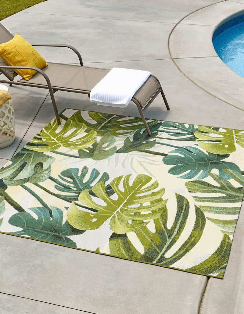 Garden Terrace Escape Collection Area Rug - Ivy Square Green lifestyle 21