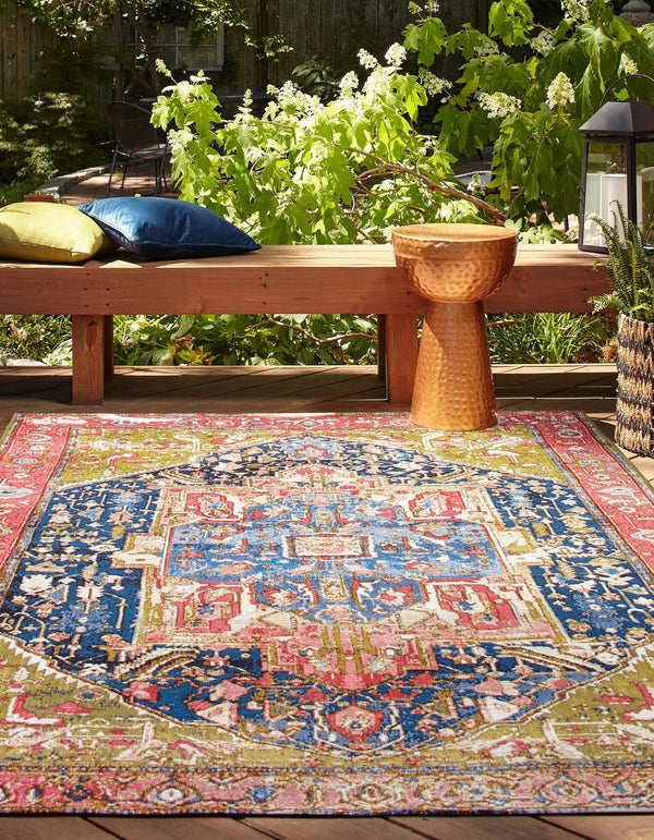 Patio Elegance Collection Area Rug - Sanctuary Rectangle Multi lifestyle 3