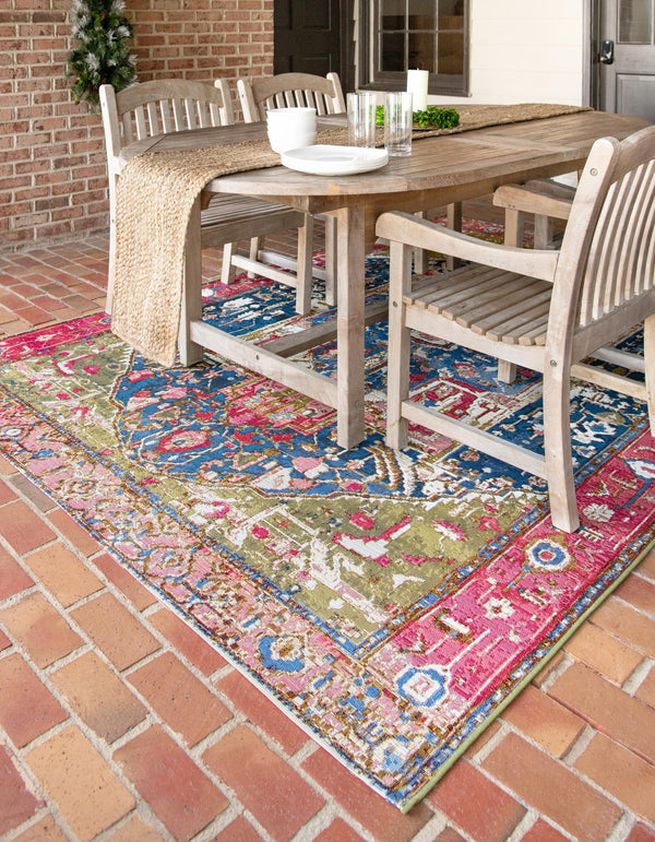 Patio Elegance Collection Area Rug - Sanctuary Rectangle Multi lifestyle 4