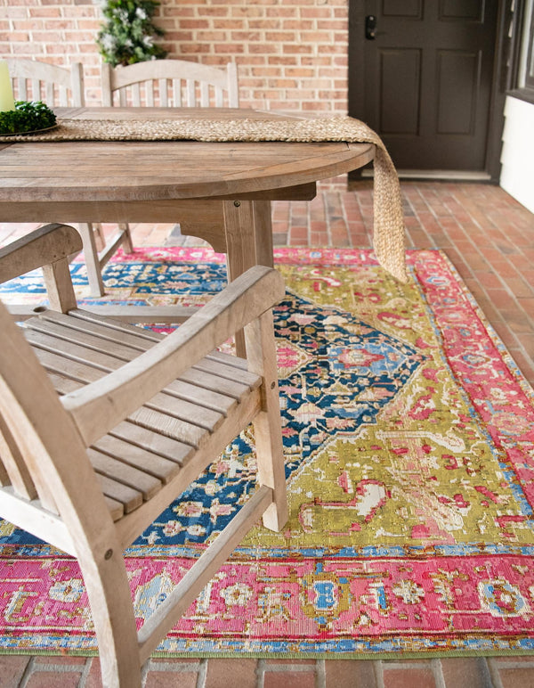 Patio Elegance Collection Area Rug - Sanctuary Rectangle Multi lifestyle 5