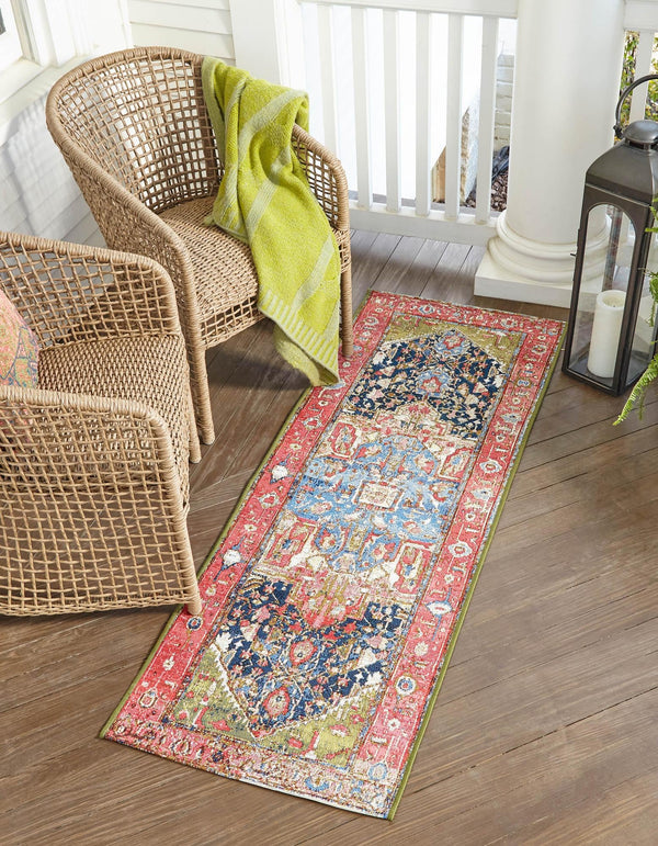 Patio Elegance Collection Area Rug - Sanctuary Runner Multi lifestyle 16