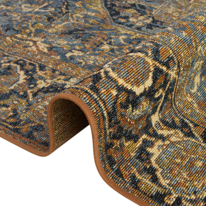 Patio Elegance Collection Area Rug - Haven Rectangle Blue lifestyle 16