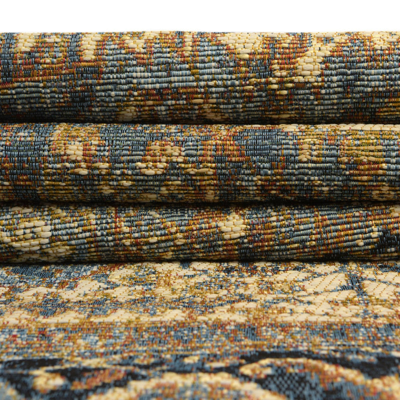 Patio Elegance Collection Area Rug - Haven Rectangle Blue lifestyle 24
