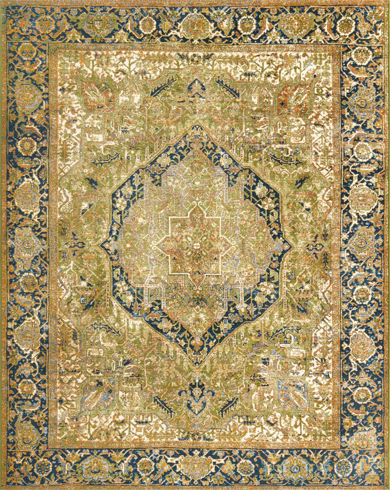Patio Elegance Collection Area Rug - Haven Rectangle Green lifestyle 2