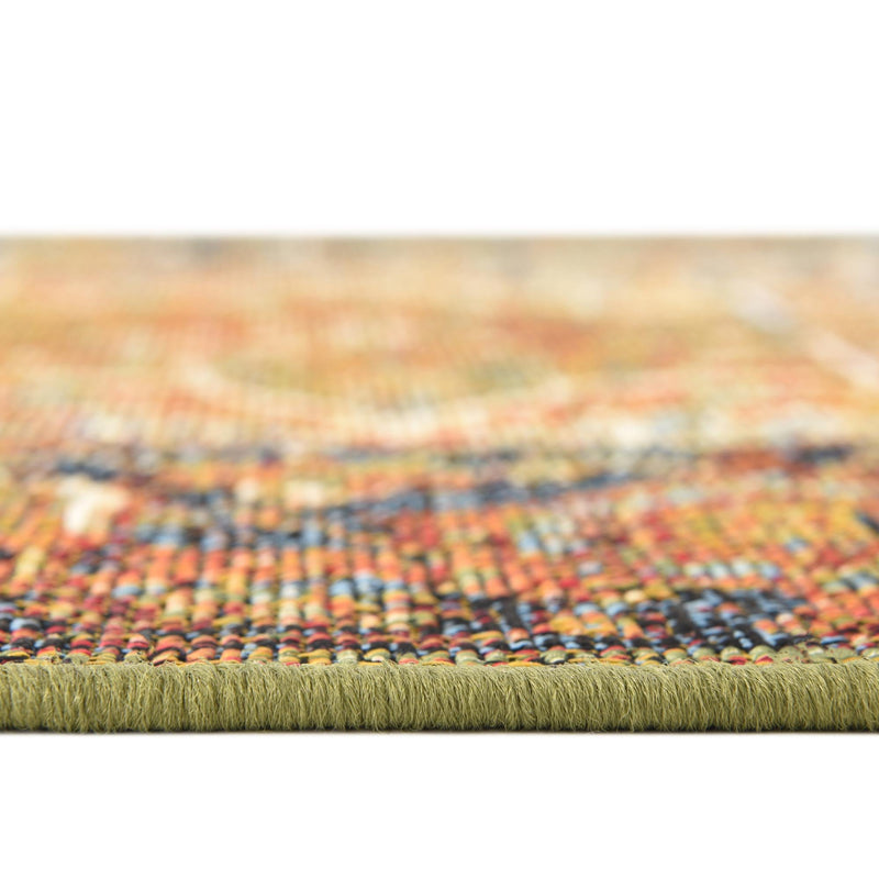 Patio Elegance Collection Area Rug - Haven Runner Rust Red lifestyle 41