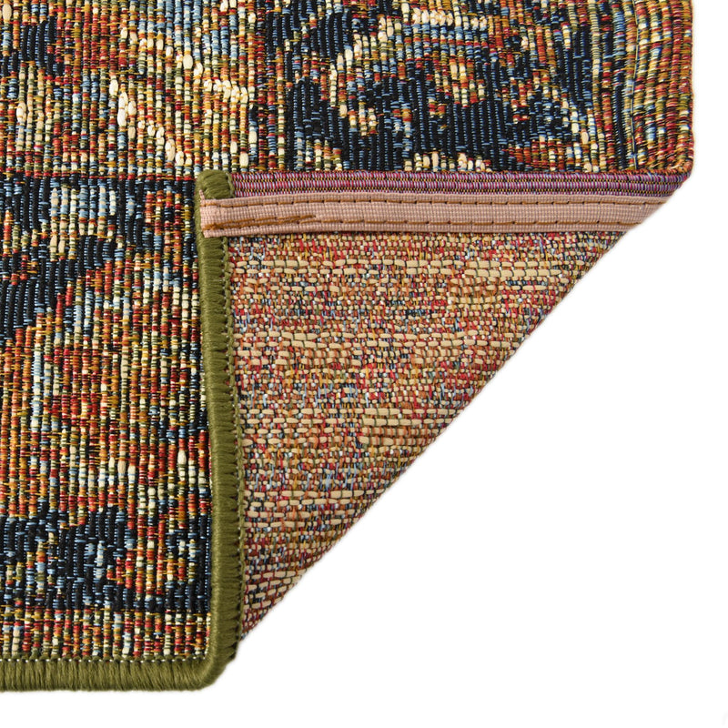 Patio Elegance Collection Area Rug - Haven Runner Rust Red lifestyle 57