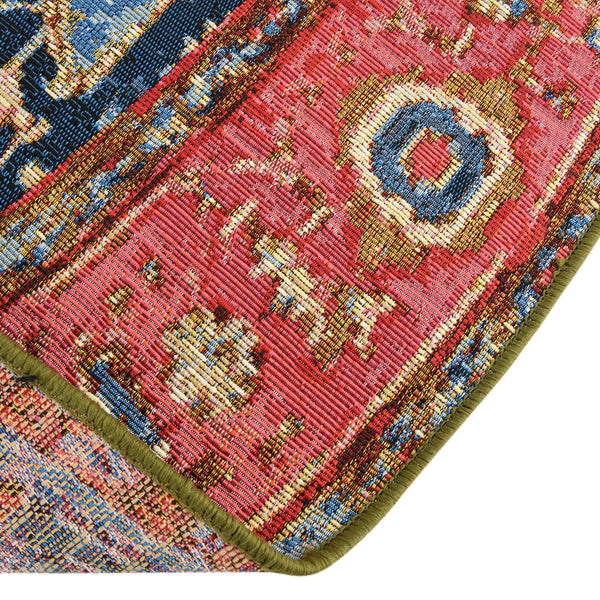 Patio Elegance Collection Area Rug - Sanctuary Round Multi lifestyle 48
