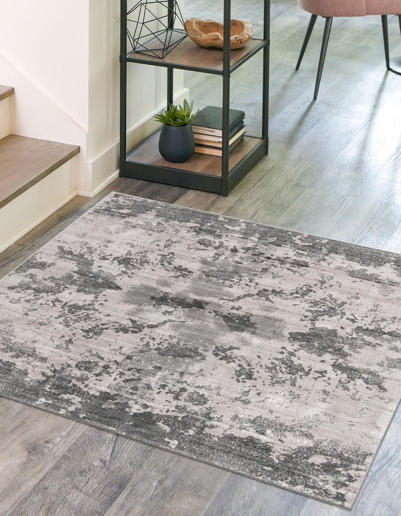 Urban Oasis Collection Area Rug - Greenwich Square Light Gray lifestyle 22