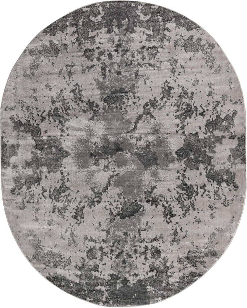Urban Oasis Collection Area Rug - Greenwich Oval Light Gray lifestyle 18