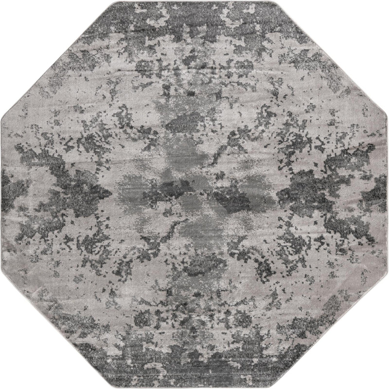 Urban Oasis Collection Area Rug - Greenwich Octagon Light Gray lifestyle 19