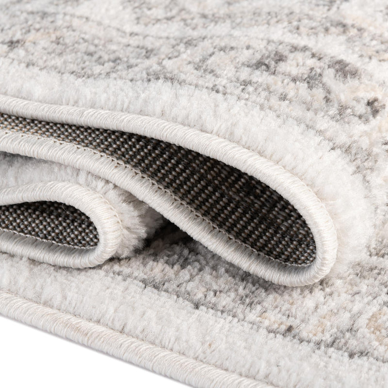 Adriana Terrace Collection Area Rug - Capri (Ivory) Oval Ivory lifestyle 23