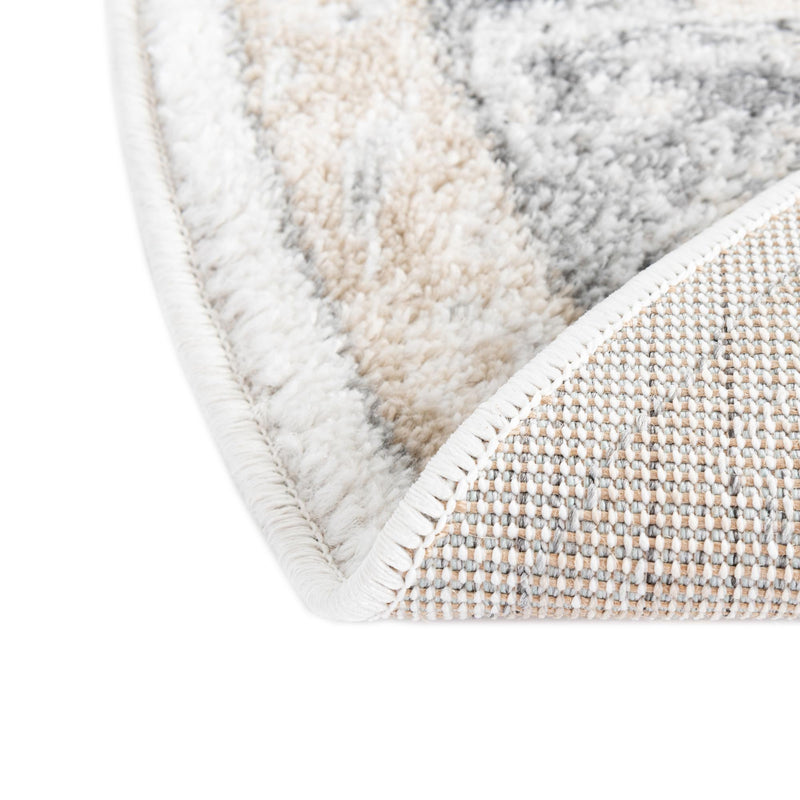 Adriana Terrace Collection Area Rug - Capri (Ivory) Oval Ivory lifestyle 38