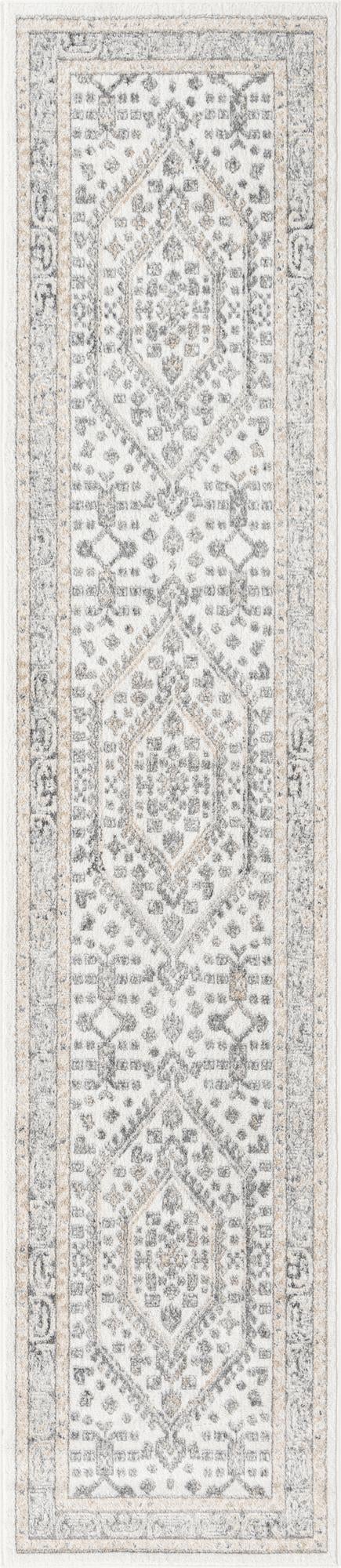 Adriana Terrace Collection Area Rug - Capri (Ivory) Runner Ivory lifestyle 6