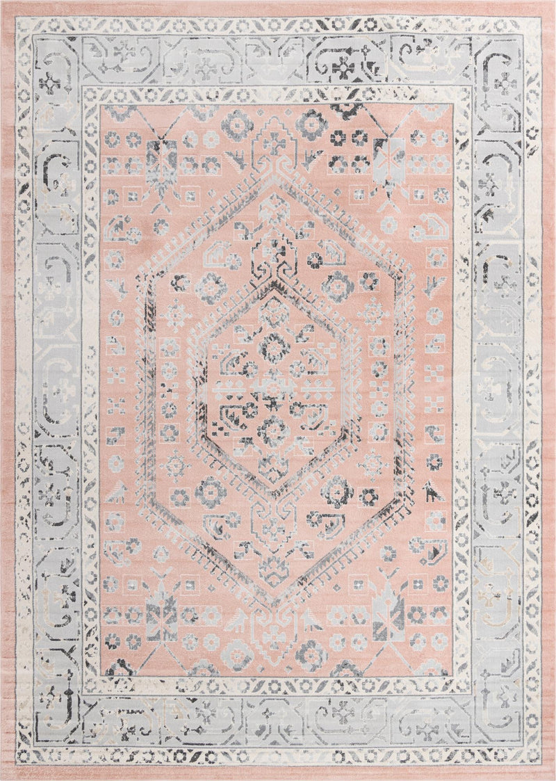 Adriana Terrace Collection Area Rug - Capri (Rose) Rectangle Rose Main