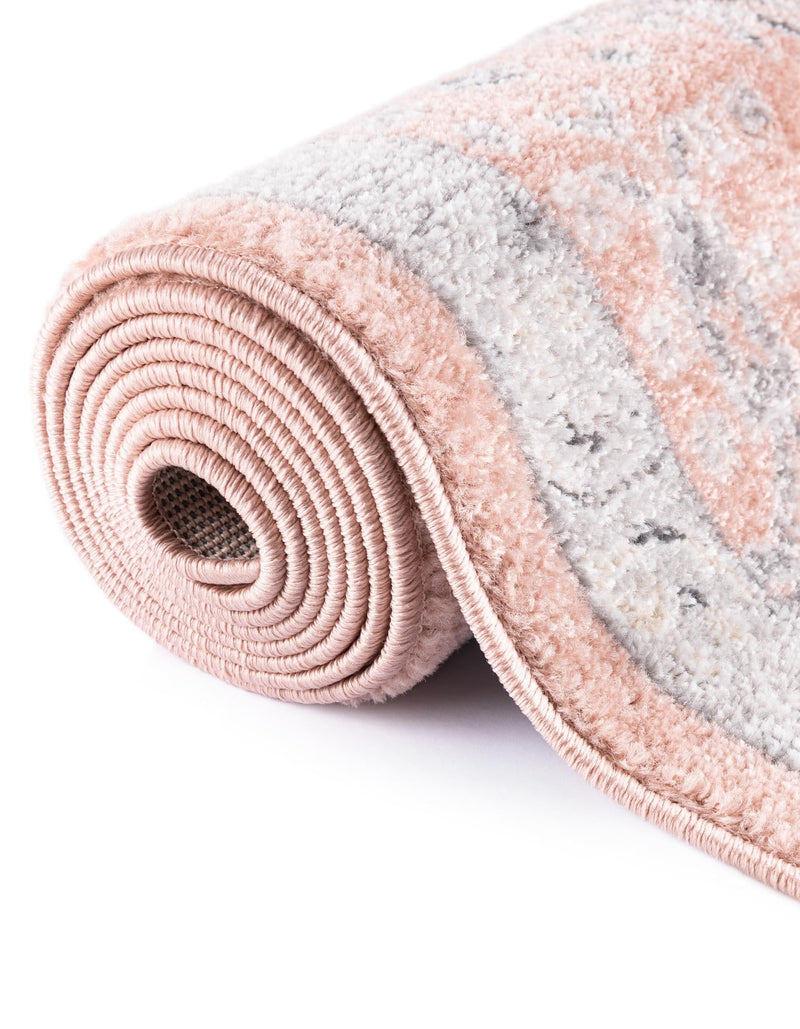 Adriana Terrace Collection Area Rug - Capri (Rose) Octagon Rose lifestyle 29