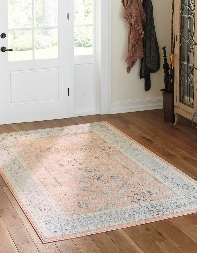 Adriana Terrace Collection Area Rug - Capri (Rose) Rectangle Rose lifestyle 2