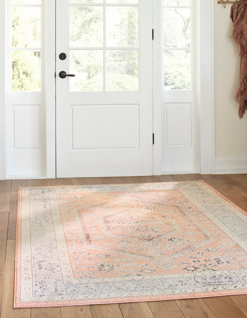 Adriana Terrace Collection Area Rug - Capri (Rose) Rectangle Rose lifestyle 3