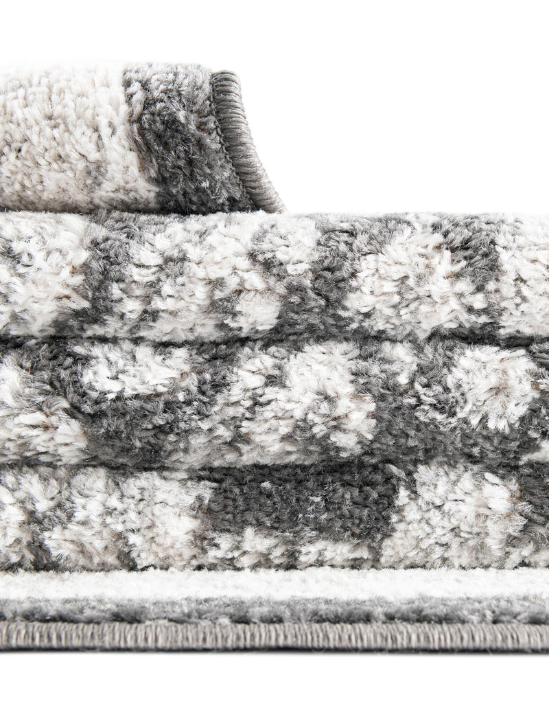 Adriana Terrace Collection Area Rug - Capri (Charcoal) Octagon Charcoal lifestyle 35